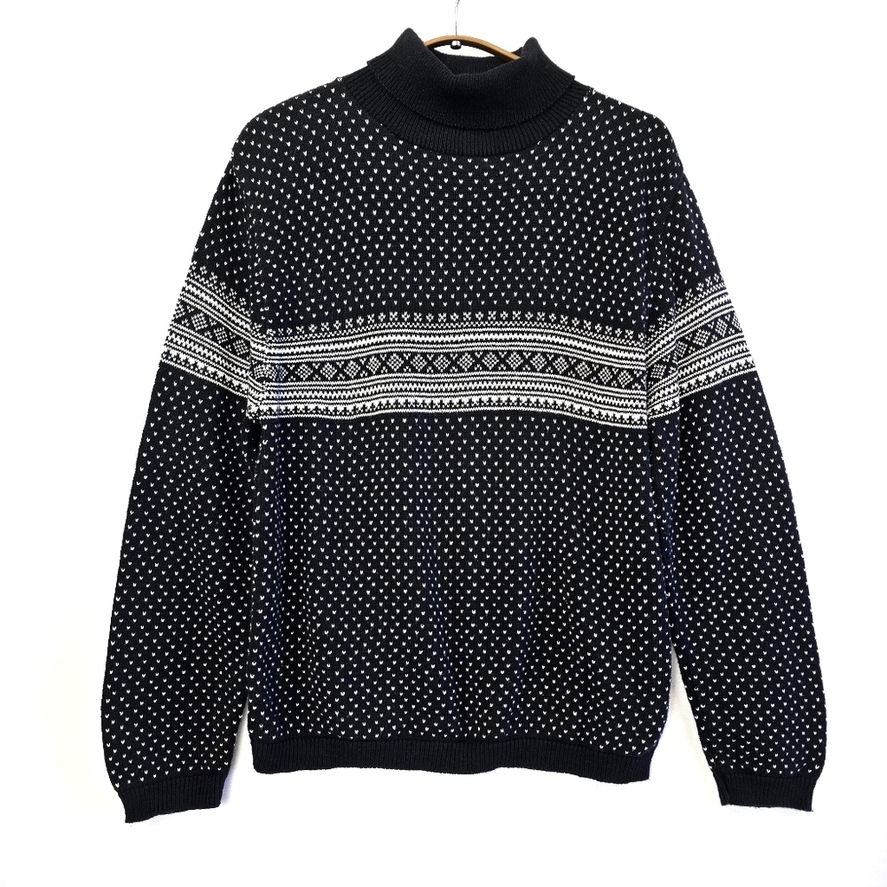 Vintage Cherokee Nordic Fair Isle Turtleneck Sweater